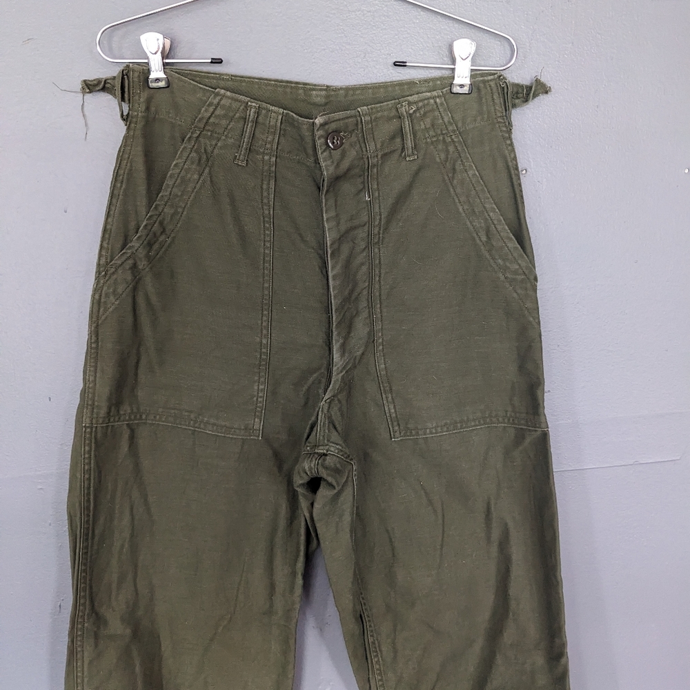 Vintage 60s 70s US Army Military Pants Rawson Style w28-29